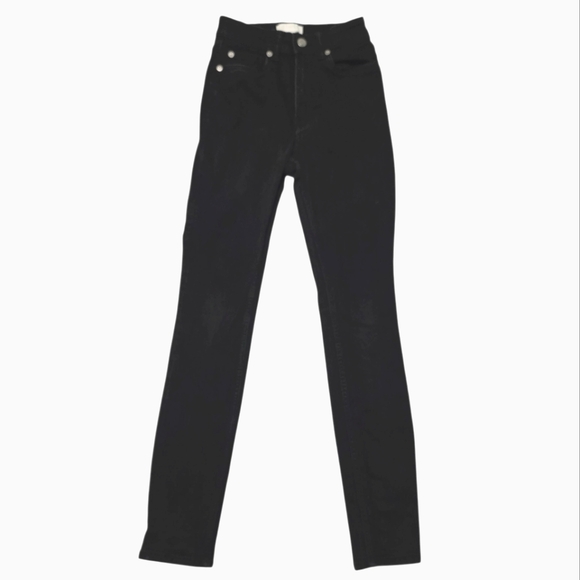 H&M Soft Black Jeans Casual Skinny Stretch Denim Pants Classic Womens Size 2 - Picture 1 of 10